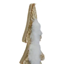 Northlight Wooden Tree With Faux Fur Christmas Decoration - 13.5" - Brown And White -Festival GUEST 87375b84 5cde 4565 9c44 2b859ce77749