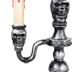 Northlight Antique-Style Skull Trio Flickering Halloween Candelabra - 13.75" - Amber Lights -Festival GUEST 883ce385 dd68 4f68 9070 5bfd8115f0d0