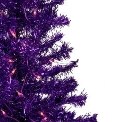 Northlight 6' Pre-Lit Purple Artificial Tinsel Christmas Tree, Clear Lights -Festival GUEST 8c2373e1 e5a5 42ff a21a f499365fb875