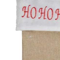 Northlight 19" Beige And Red Burlap "Ho Ho Ho" Santa Claus Christmas Stocking 7 Northlight 19" Beige And Red Burlap "Ho Ho Ho" Santa Claus Christmas Stocking -Festival GUEST 914d1772 de28 4572 8215 ec13bae67109