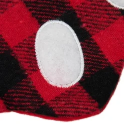 Northlight 15.5" Red And Black Buffalo Plaid Pet Embroidered Christmas Stocking -Festival GUEST 91ca0b32 9fe6 44ec 8ea8 71889e1f8a5a