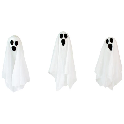 Northlight Lighted Ghost Family Halloween Outdoor Decorations - Multicolor Lights - 6pc 8 Northlight Lighted Ghost Family Halloween Outdoor Decorations - Multicolor Lights - 6pc - Image 6