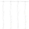 Northlight 600 LED Warm White Curtain Christmas Lights - 6.5' Clear Wire