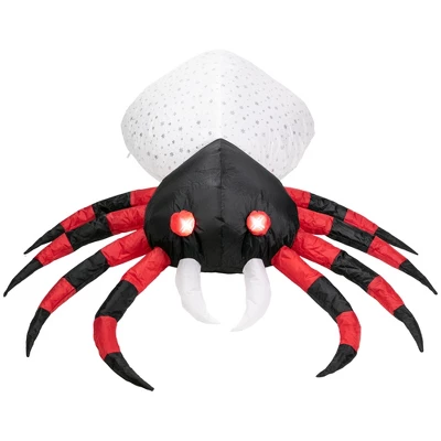 Northlight LED Lighted Inflatable Chill And Thrill Spider Outdoor Halloween Decoration - 4' 6 Northlight LED Lighted Inflatable Chill And Thrill Spider Outdoor Halloween Decoration - 4' - Image 4