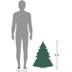 Northlight 2.3 FT Balsam Pine Medium Artificial Christmas Tree - Unlit -Festival GUEST 9c0a820c cc58 43cb 95be c68973fc0379