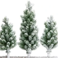 Northlight Frosted Pine Tree Trio Christmas Decoration - 8" - Unlit 12 Northlight Frosted Pine Tree Trio Christmas Decoration - 8" - Unlit -Festival GUEST 9c986fc3 cd20 40e1 997e 176b5a6ed87c
