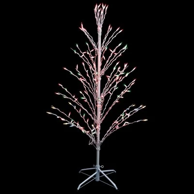 Northlight 4' Prelit Artificial Christmas Tree White Lighted Cascade Twig Outdoor Decoration - Multi-Color Lights 3 Northlight 4' Prelit Artificial Christmas Tree White Lighted Cascade Twig Outdoor Decoration - Multi-Color Lights