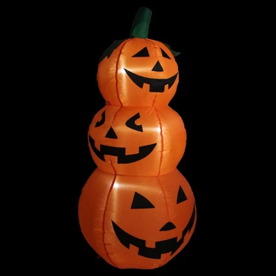 Northlight LED Lighted Inflatable Jack-O-Lantern Trio Halloween Outdoor Decoration - 3.5' 3 Northlight LED Lighted Inflatable Jack-O-Lantern Trio Halloween Outdoor Decoration - 3.5'