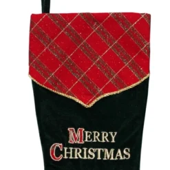 Northlight 19" Green And Red 'Merry Christmas' Christmas Stocking
