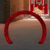 Northlight 4.25' Red LED Lighted Ornament Arch Outdoor Christmas Decoration - Warm White Lights -Festival GUEST a1a6896e ecc2 4298 a27e 908ce2cba7cc