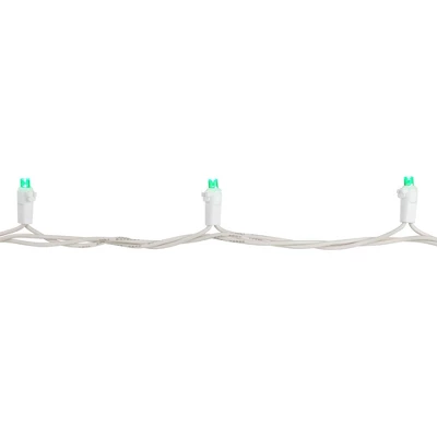 Northlight 50ct Wide Angle LED String Lights Green - 16.25' White Wire 6 Northlight 50ct Wide Angle LED String Lights Green - 16.25' White Wire - Image 4