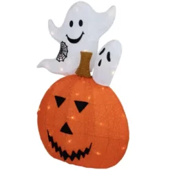 Northlight LED Lighted Jack-O-Lantern And Ghosts Halloween Decoration - 27.5" - Clear Lights -Festival GUEST a4a79282 8ace 4ee9 b8a9 e4cd3186a080