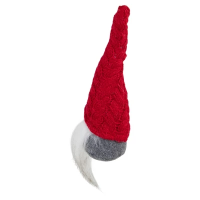 Northlight Gnome With Knitted Hat Christmas Decoration - 8" - Gray And Red 7 Northlight Gnome With Knitted Hat Christmas Decoration - 8" - Gray And Red - Image 5