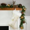 Northlight 20" Cream With Gold Snowflakes Christmas Stocking With Faux Fur Cuff -Festival GUEST a565b5b8 2afc 4cb2 9536 c545d8f21345