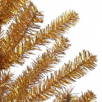 Northlight 3' Medium Gold Tinsel Twig Artificial Christmas Tree, Unlit 3 Northlight 3' Medium Gold Tinsel Twig Artificial Christmas Tree, Unlit