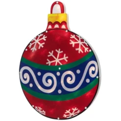Northlight 19.5" Lighted Red Christmas Ornament Window Silhouette -Festival GUEST a83dcef6 148c 4d23 ac1e 57585d209df5