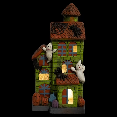 Northlight LED Lighted Ghostly Haunted House Halloween Decoration - 20" 4 Northlight LED Lighted Ghostly Haunted House Halloween Decoration - 20" - Image 2