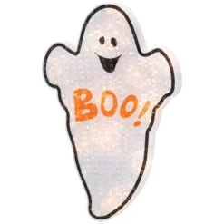 Northlight Lighted Holographic Boo Ghost Halloween Window Decoration - 12" -Festival GUEST aaa7b60a 1bd8 4cd6 b7db 3b08e36a3947