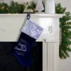 Northlight 19" Navy Blue And Silver Embroidered Happy Stocking With Sequin Cuff 2 Northlight 19" Navy Blue And Silver Embroidered Happy Stocking With Sequin Cuff -Festival GUEST af2571db 33a2 4af5 b228 31cdac0baae9