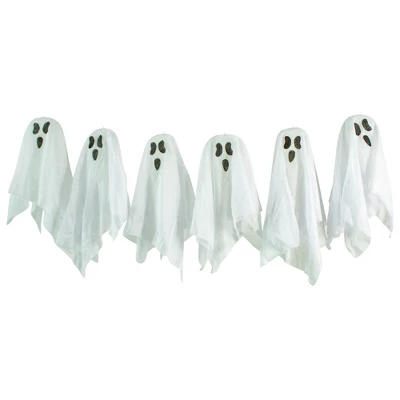 Northlight Lighted Ghost Family Halloween Outdoor Decorations - Multicolor Lights - 6pc 5 Northlight Lighted Ghost Family Halloween Outdoor Decorations - Multicolor Lights - 6pc - Image 3