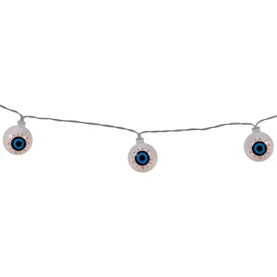 Northlight LED Bloodshot Eyeball Halloween Lights - 4.5' Clear Wire - Warm White Lights - 10ct 7 Northlight LED Bloodshot Eyeball Halloween Lights - 4.5' Clear Wire - Warm White Lights - 10ct - Image 5