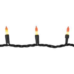 Northlight Candy Corn Mini Halloween Light Set Yellow And Orange 9.5' Black Wire - 50ct -Festival GUEST b02e20dc f2d9 43d7 8fff 78449612bdba