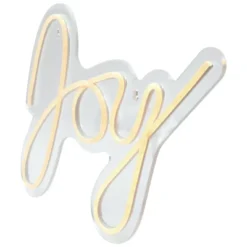 Northlight 12" White LED Lighted "Joy" Neon Style Christmas Sign -Festival GUEST b0e7528a 4090 4d39 b838 737f6b62fd49