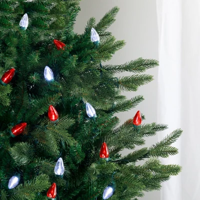 Northlight 25ct Red And Pure White LED C7 Christmas Lights - 16ft Green Wire 6 Northlight 25ct Red And Pure White LED C7 Christmas Lights - 16ft Green Wire - Image 4