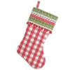 Northlight 19" Red And Green Rustic Plaid Christmas Stocking With Red Pom-Poms And Lodge Cuff -Festival GUEST b2c5f21c 75d5 4d61 965e c20753b9e24c