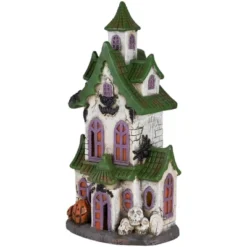 Northlight LED Lighted Haunted House With Skulls Halloween Decoration - 22.75" -Festival GUEST b5e287cf 0b9b 4b7f 9a48 b7fd02188eac