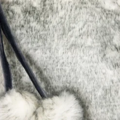 Northlight Silver Fox Faux Fur Christmas Stocking With Pom Poms - 20.5" -Festival GUEST b6813931 8674 49cd bdaa c488e9747490