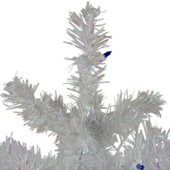Northlight 3' Pre-Lit White Medium Pine Artificial Christmas Tree - Blue Lights -Festival GUEST b6f232da 9bf3 4fd8 935a 368275497a85