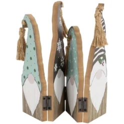 Northlight Wooden Gnomes Hinged Christmas Decoration - 10.75" -Festival GUEST b6fad672 bf19 4939 8b68 609051025b65