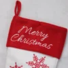 Northlight 15.25" Red And White Snowflake Embroidered Christmas Stocking -Festival GUEST b84de859 69b9 457a a1ff 22aa71b9749c