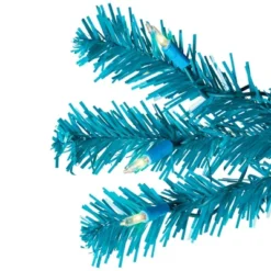 Northlight Pre-Lit Medium Pine Artificial Christmas Tree - 6' - Turquoise - Clear Lights -Festival GUEST b92e78aa 8946 4c96 acc1 e6ca68848185