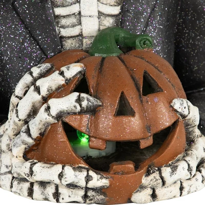 Northlight LED Lighted Skeleton With Jack-O-Lantern Halloween Decoration - 23.5" 8 Northlight LED Lighted Skeleton With Jack-O-Lantern Halloween Decoration - 23.5" - Image 6