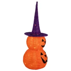 Northlight 30" Pop Up Lighted Tinsel Stacked Jack-O-Lanterns Halloween Decoration -Festival GUEST b9994b84 424c 41a9 8fe0 2092e8e4c330