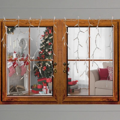 Northlight 300 Count Clear Mini Icicle Christmas Lights, 18ft White Wire 4 Northlight 300 Count Clear Mini Icicle Christmas Lights, 18ft White Wire - Image 2