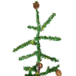 Northlight Pre-lit Christmas Tree With Pinecones And Burlap Base - 4' - Clear Lights -Festival GUEST bedb6782 d411 4b54 81e5 50f9987aa811