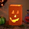 Northlight Large Orange Wood Jack O Lantern Halloween Candle Lantern - 8" 1 Northlight Large Orange Wood Jack O Lantern Halloween Candle Lantern - 8" -Festival GUEST c05c4faf aa70 4034 a172 b6a1759f1e62