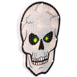 Northlight Lighted Holographic Halloween Skull Window Silhouette - 12" - Clear Lights 13 Northlight Lighted Holographic Halloween Skull Window Silhouette - 12" - Clear Lights -Festival GUEST c3fe3b46 12cc 4467 ad85 fbbbb6709b3a