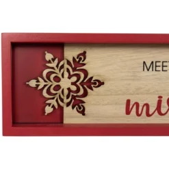 Northlight Framed "Meet Me Under The Mistletoe" Christmas Wall Decoration - 11.75" - Red -Festival GUEST c501b859 3892 47e8 baf6 8095543f6882
