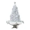 Northlight Lighted Musical Snowing Artificial White Tinsel Christmas Tree - 6' - White LED Lights -Festival GUEST c5d405be 0eaa 4df4 8023 8c15edd2ec7c