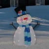 Northlight Lighted Chenille Snowman Outdoor Christmas Decoration - 32" - White Lights -Festival GUEST c7e3c5e9 170a 4cc7 9083 ad73af092956