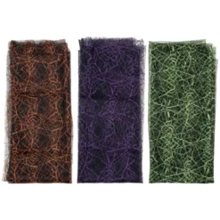 Northlight 3pc Purple, Orange And Green Spiderweb Halloween Decorations, 6ft -Festival GUEST c9aa4cc1 b761 4eba bcfc 96ffae8054ed