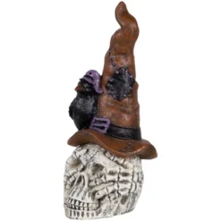 Northlight Skull In Witches Hat With Crow Halloween Decoration - 22.75" -Festival GUEST c9bf59e2 836c 42d8 8696 1145081d2c53