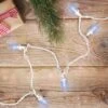 Northlight 25 Count Pure White LED C7 Christmas Lights, 16 Ft White Wire
