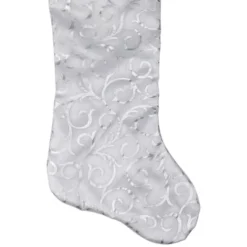 Northlight 19” White And Silver Filigree Christmas Stocking With Bows 9 Northlight 19” White And Silver Filigree Christmas Stocking With Bows -Festival GUEST ca9e404e 84e0 4fdb 915f 9c9cdf3b4b33