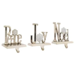 Northlight Peace, Joy And Noel Metal Christmas Stocking Holders - 6.5" - Set Of 3 11 Northlight Peace, Joy And Noel Metal Christmas Stocking Holders - 6.5" - Set Of 3 -Festival GUEST cb3ccf79 fbf6 46f2 9780 e0f5e21281b0