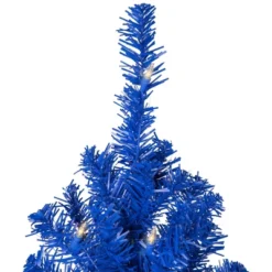 Northlight Pre-Lit Medium Pine Artificial Christmas Tree - 6' - Royal Blue - Clear Lights -Festival GUEST cc309a48 ea42 4c8d ae28 3d3fd98fc6a3
